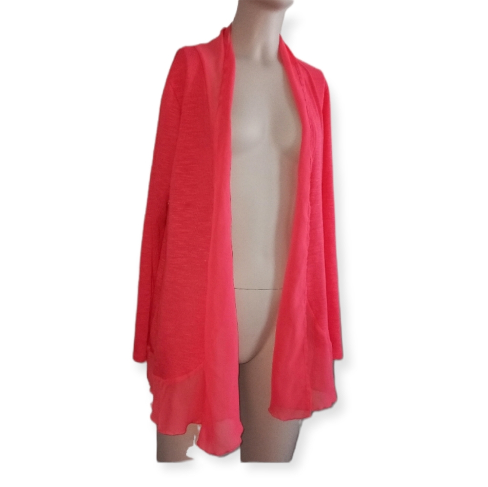 METAPHOR colorful long sleeve flowy shrug size medium